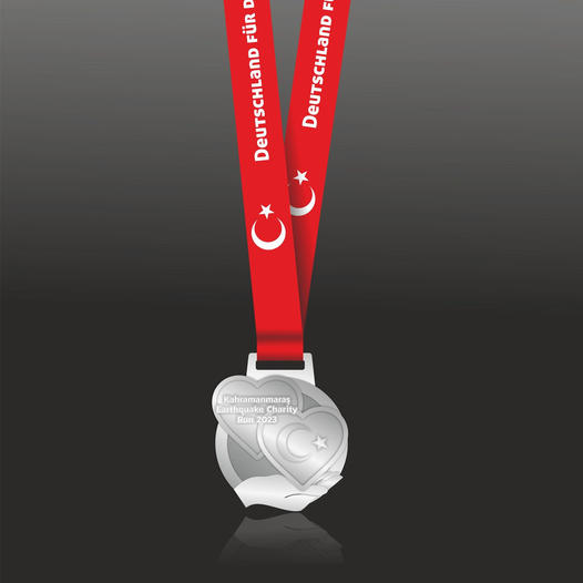 Medaille zum Kahramanmaraş Earthquake Charity Run 2023